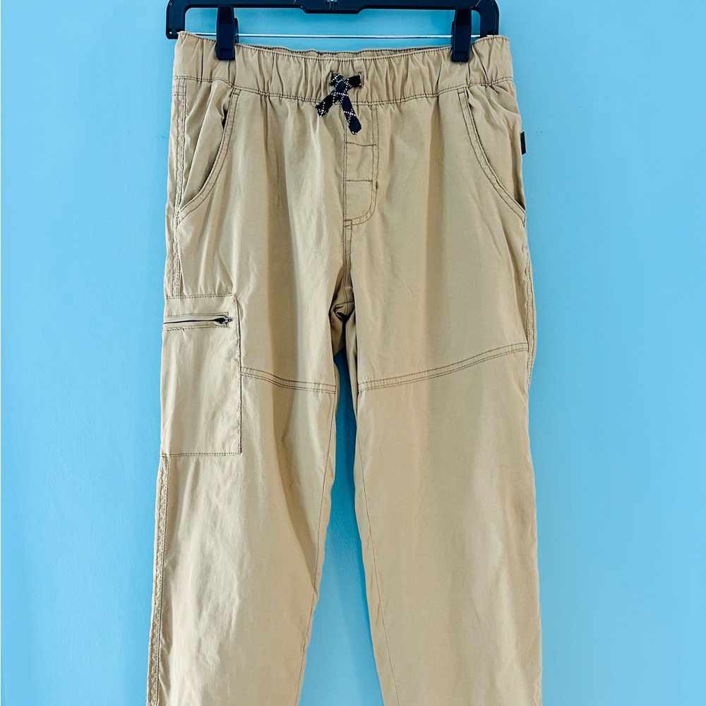 Eddie Bauer Boy’s Beige Fleece-lined Cargo Pants - size 14/16